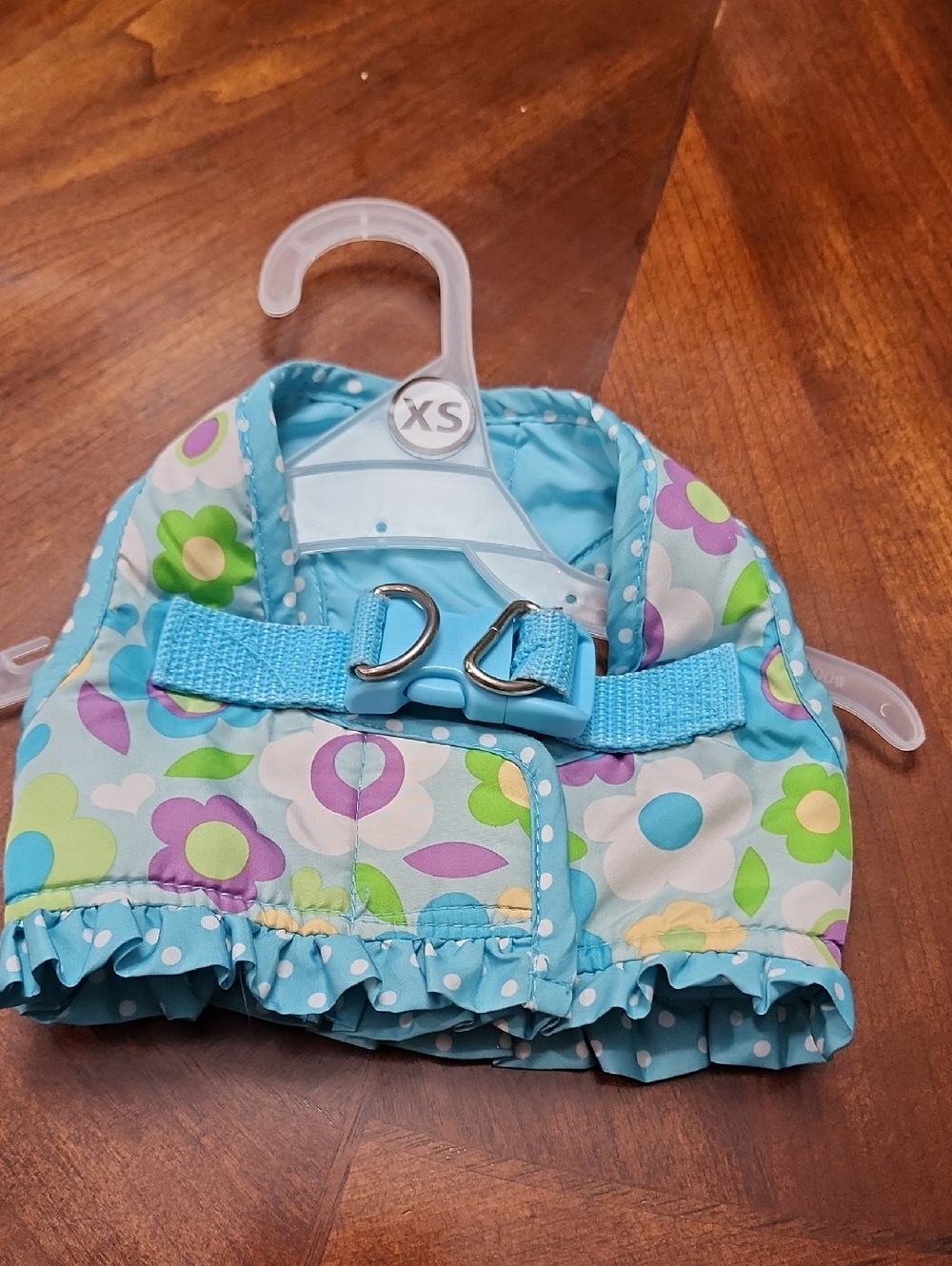 Children's Floral Blue Swim Vest - XS